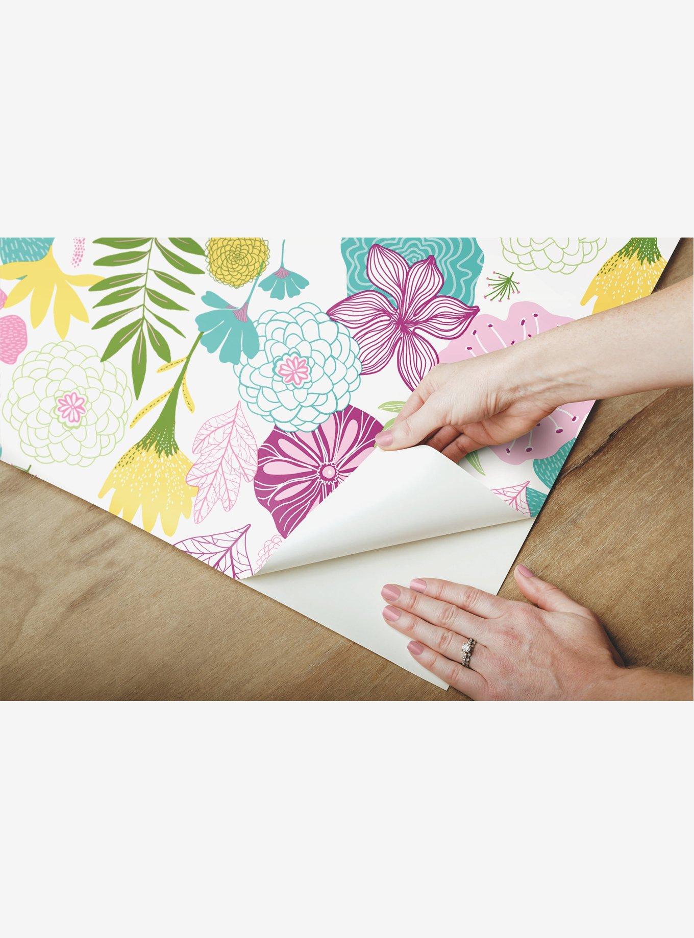 Perennial Blooms Peel & Stick Wallpaper, , alternate