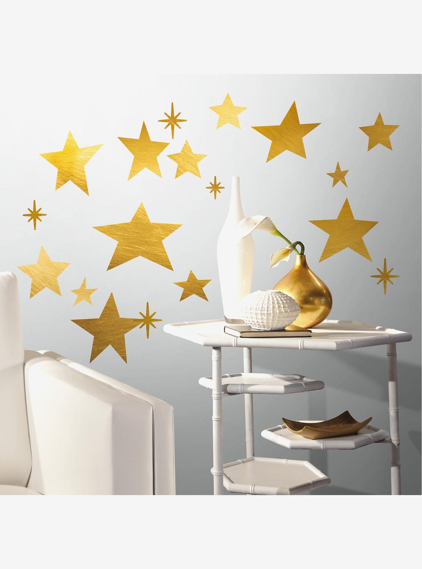 Star Peel And Stick Wall Decals With Foil, , alternate