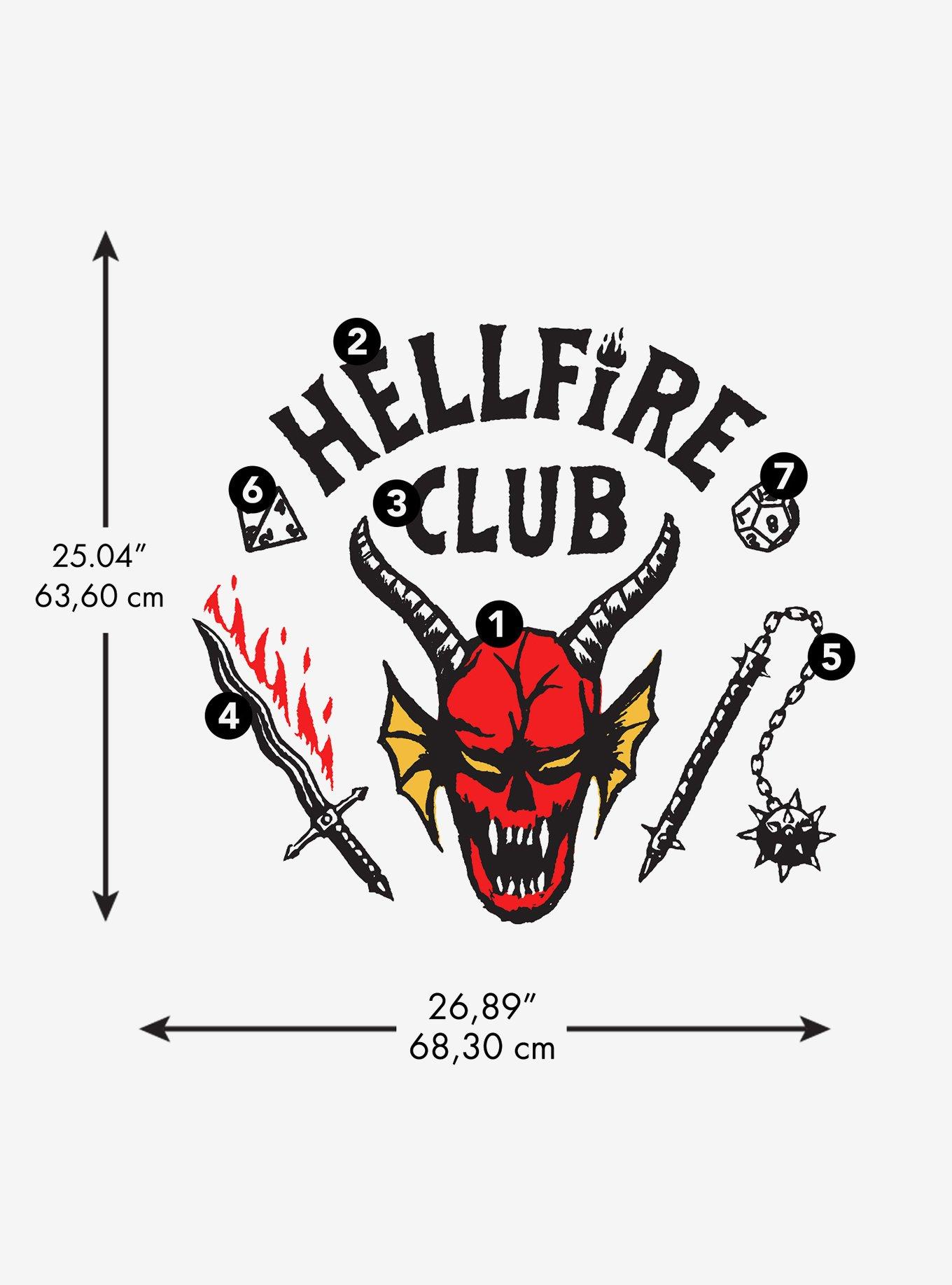 Stranger Things Hellfire Club Giant Peel & Stick Wall Decals, , alternate