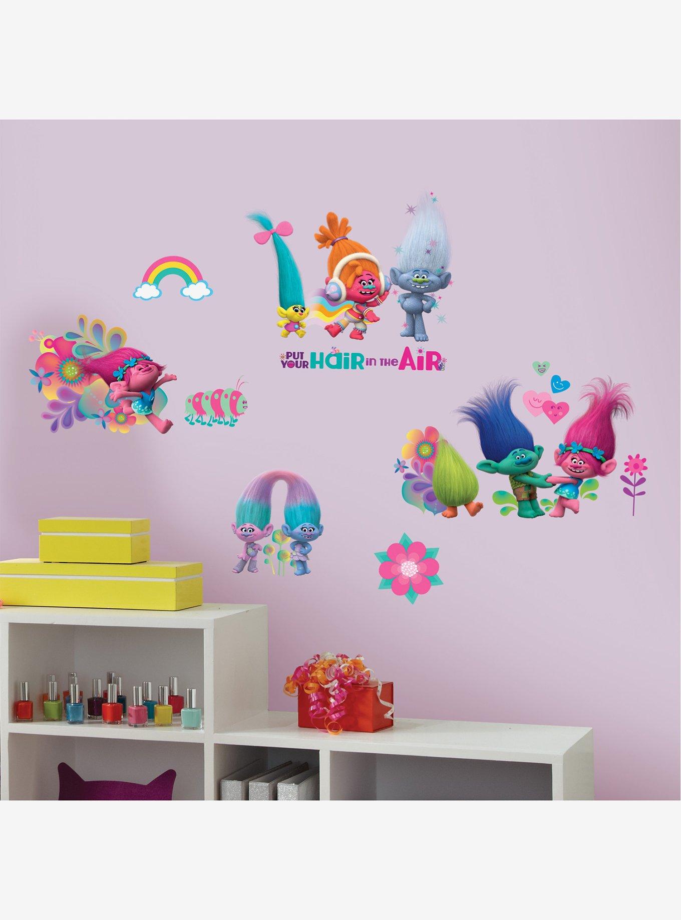 Trolls Movie Peel And Stick Wall Decals, , alternate