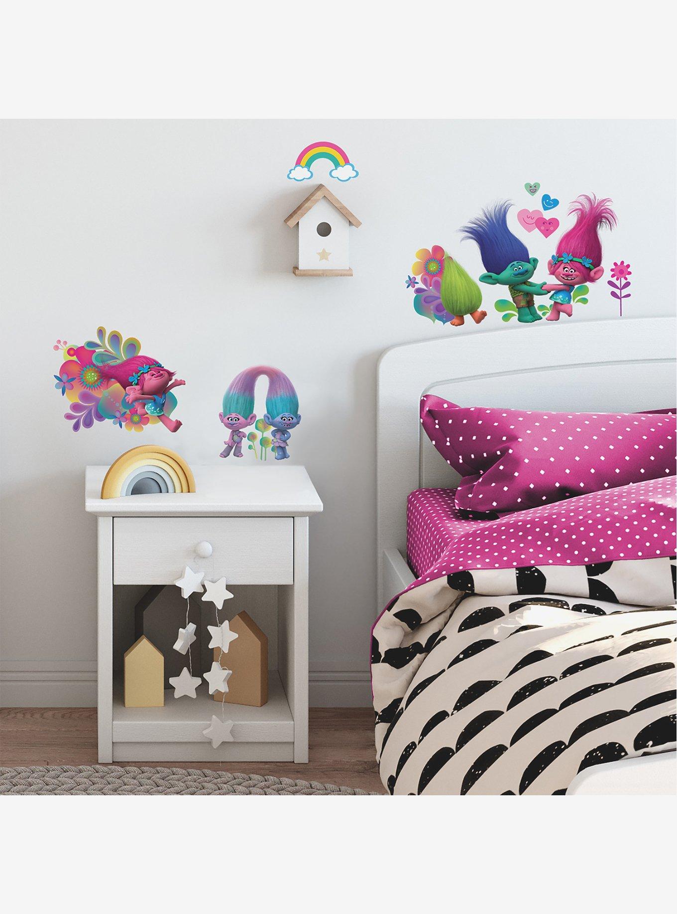 Trolls Movie Peel And Stick Wall Decals, , alternate