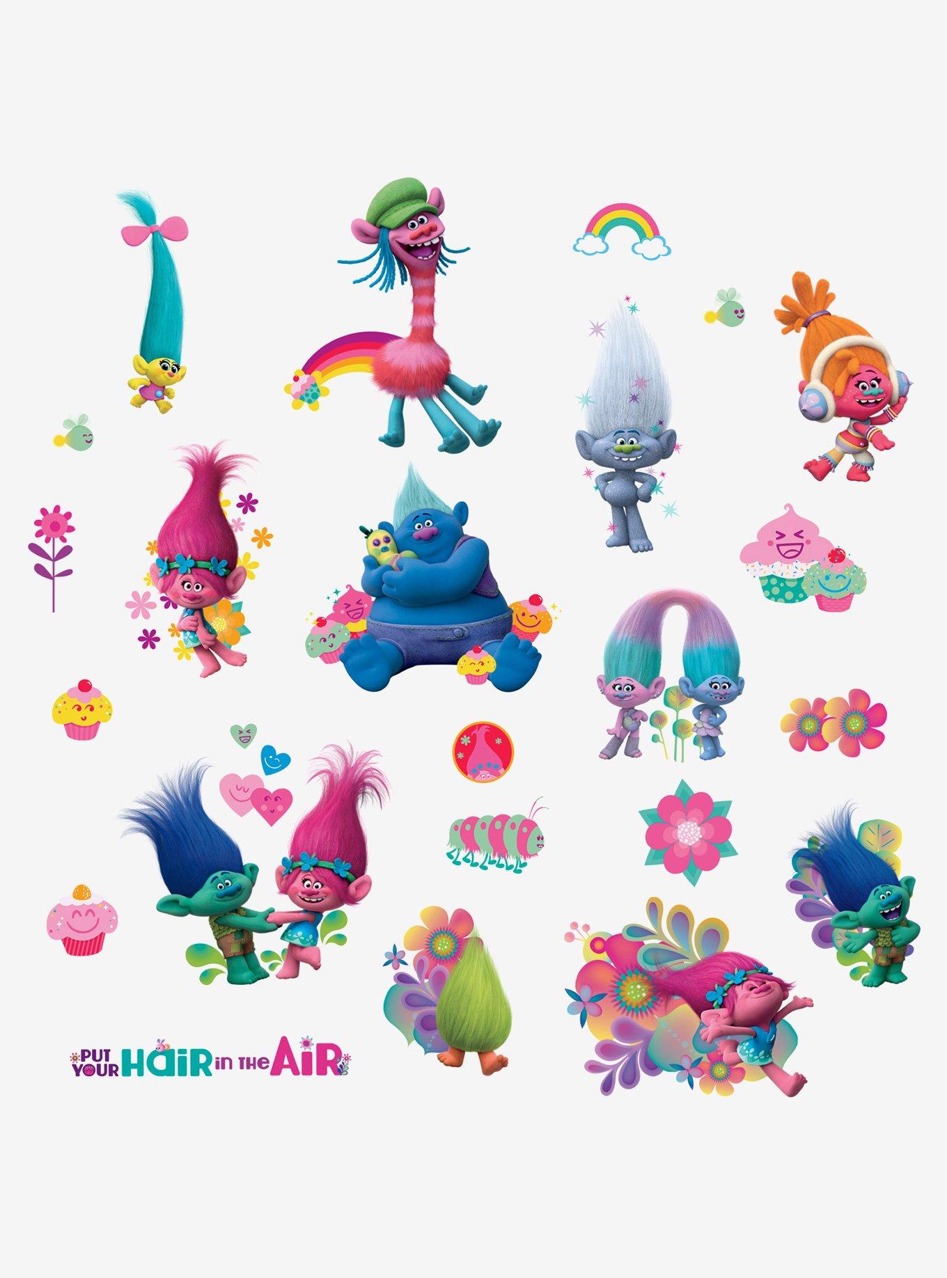 Trolls Peel And Stick Wall Decals, , hi-res