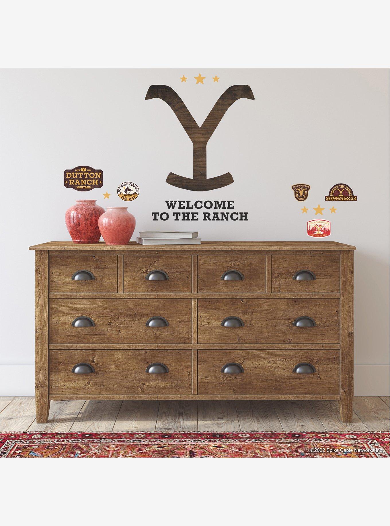 Yellowstone Dutton Ranch Logo Giant Peel & Stick Wall Decals, , alternate