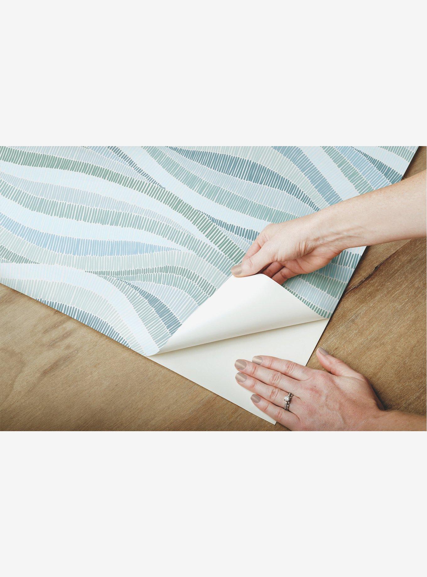 Mosaic Waves Peel & Stick Wallpaper, , alternate