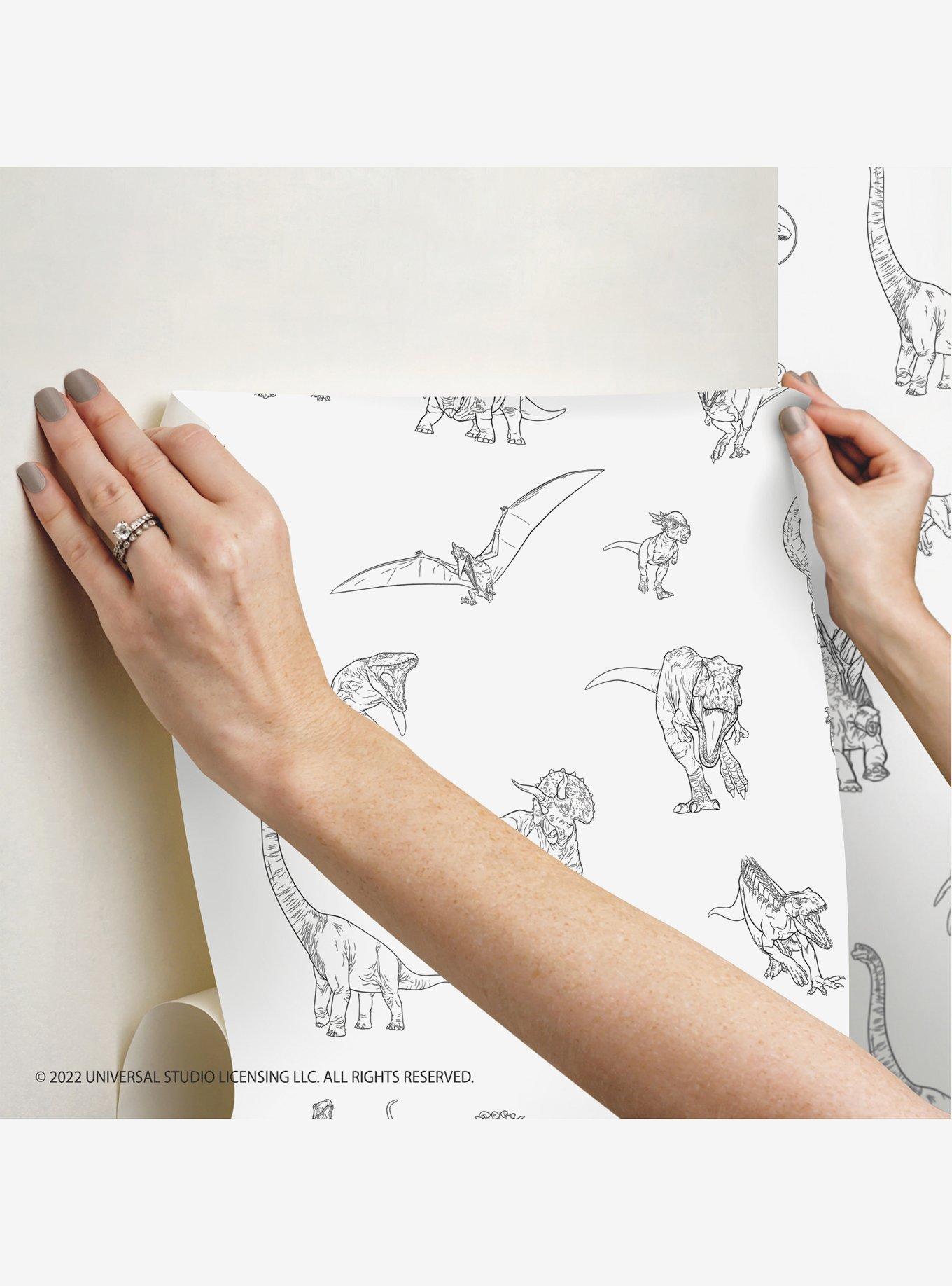 Jurassic World Dinosaurs Peel & Stick Wallpaper, , alternate