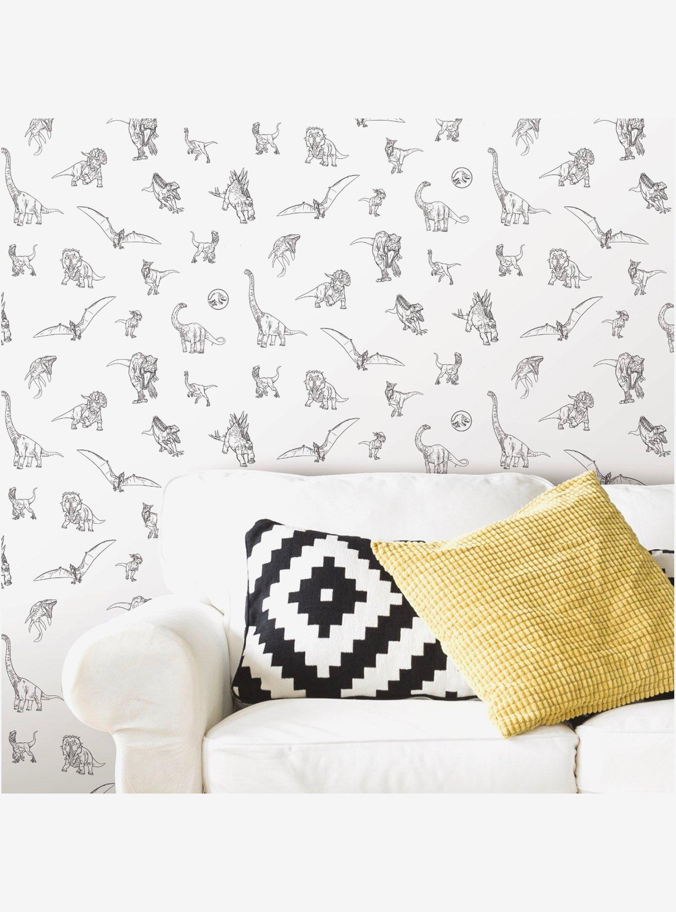 Jurassic World Dinosaurs Peel & Stick Wallpaper, , alternate