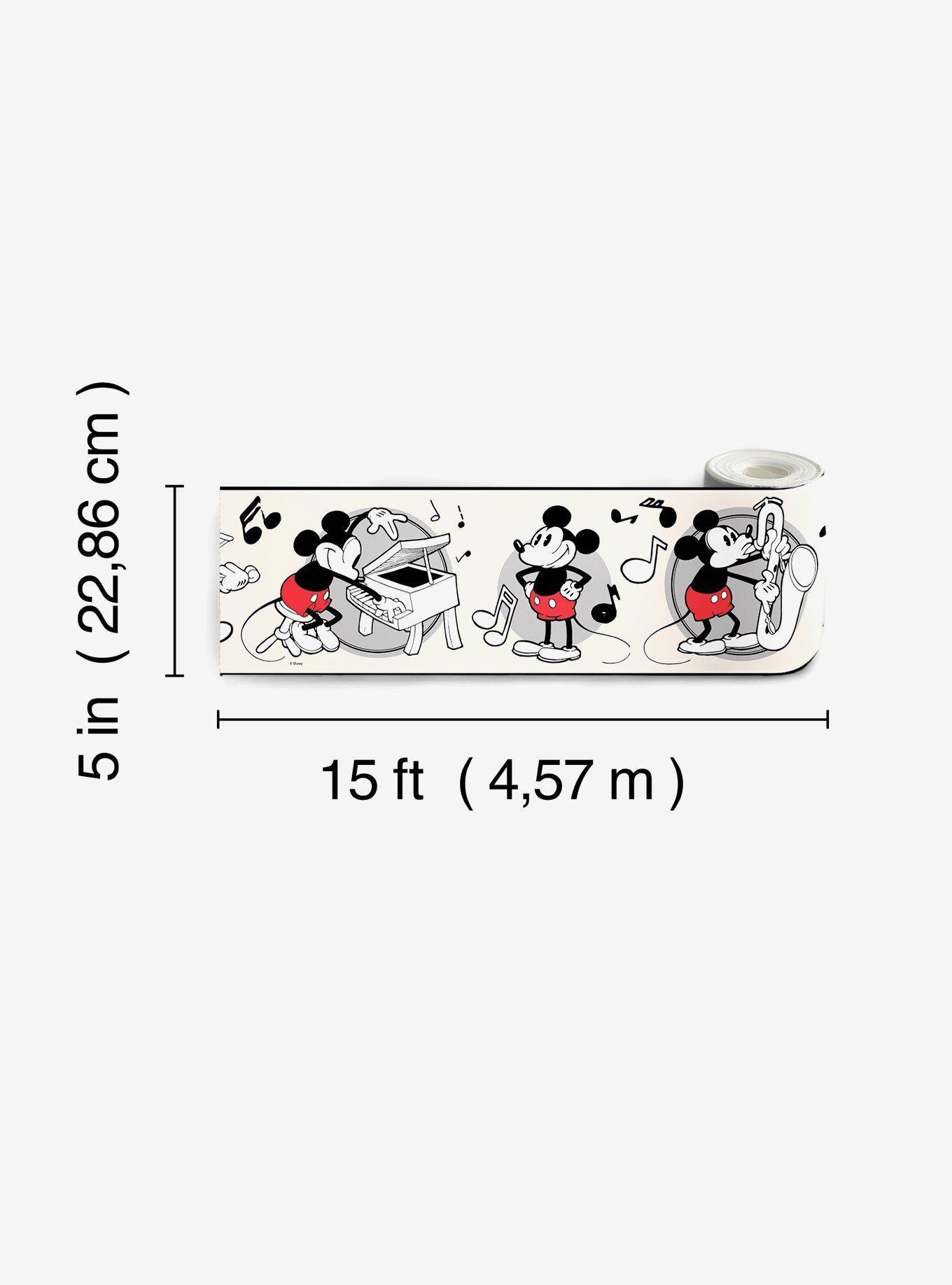 Disney Mickey Mouse Vintage Peel & Stick Wallpaper Border, , alternate