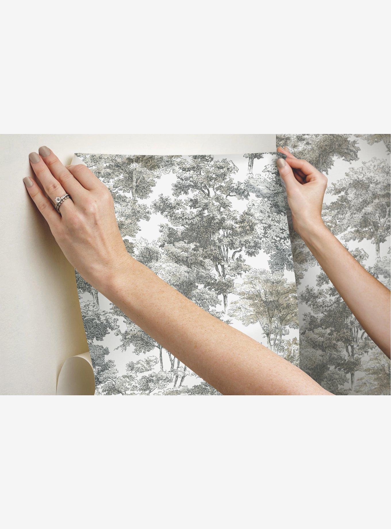 Old World Trees Peel & Stick Wallpaper, , alternate