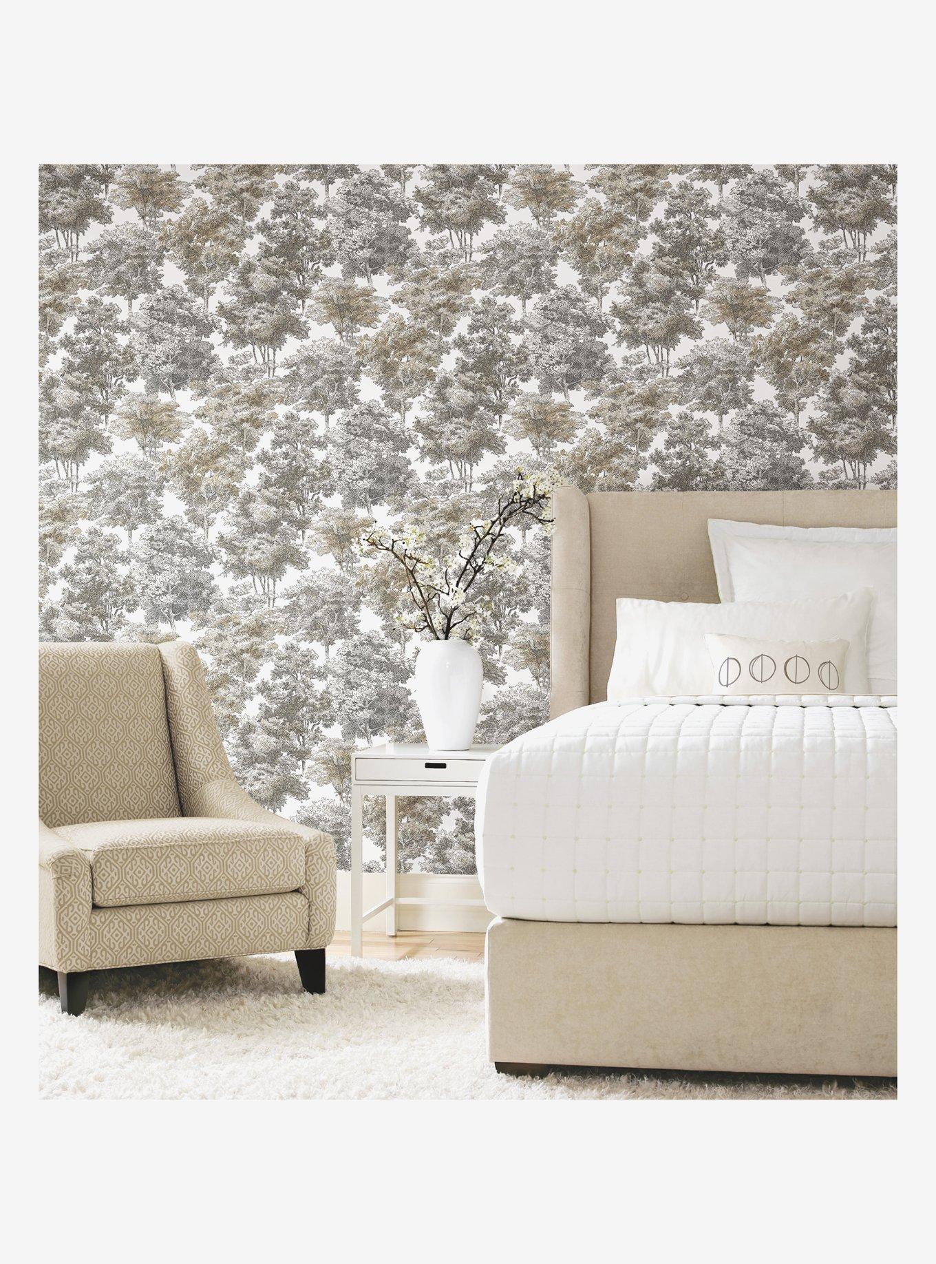 Old World Trees Peel & Stick Wallpaper, , alternate