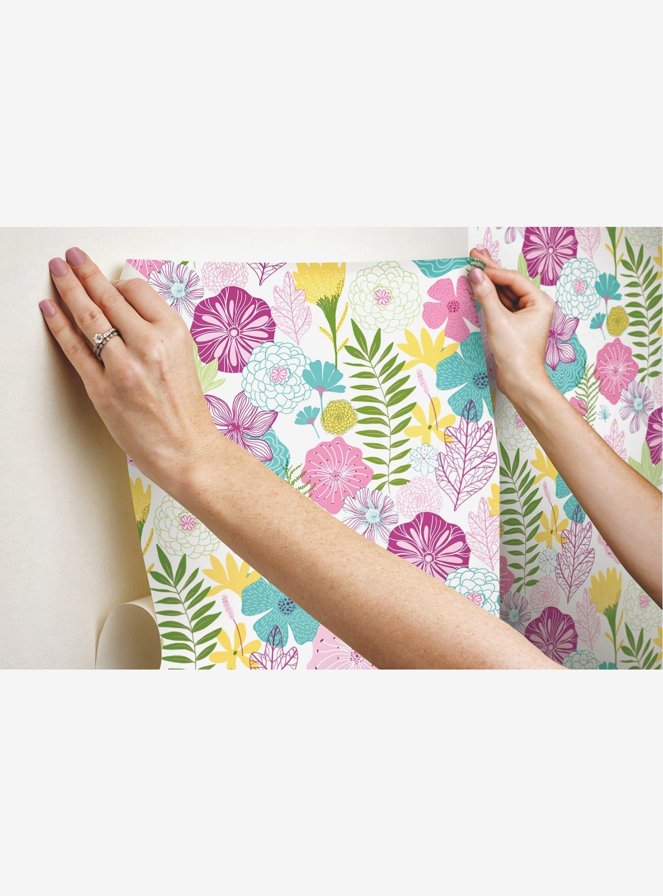 Perennial Blooms Peel & Stick Wallpaper, , alternate