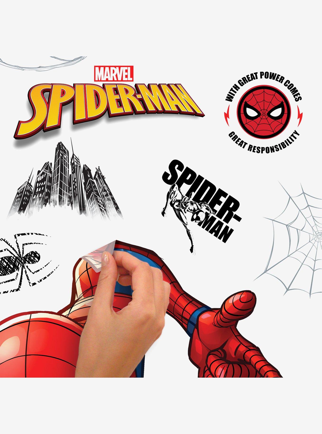 Marvel Spider-Man Growth Chart Giant Peel & Stick Wall Decals, , alternate