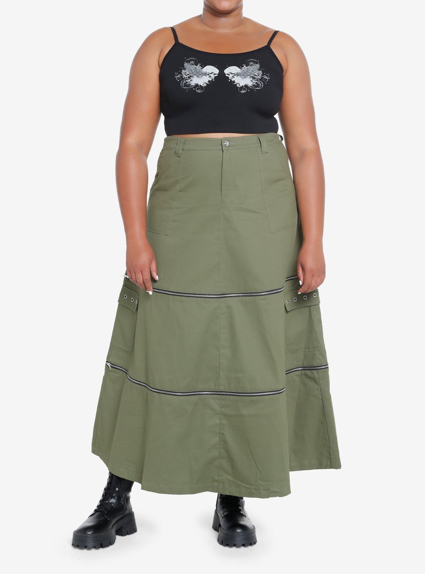 Wing Skull Crop Girls Cami Plus Size, , hi-res
