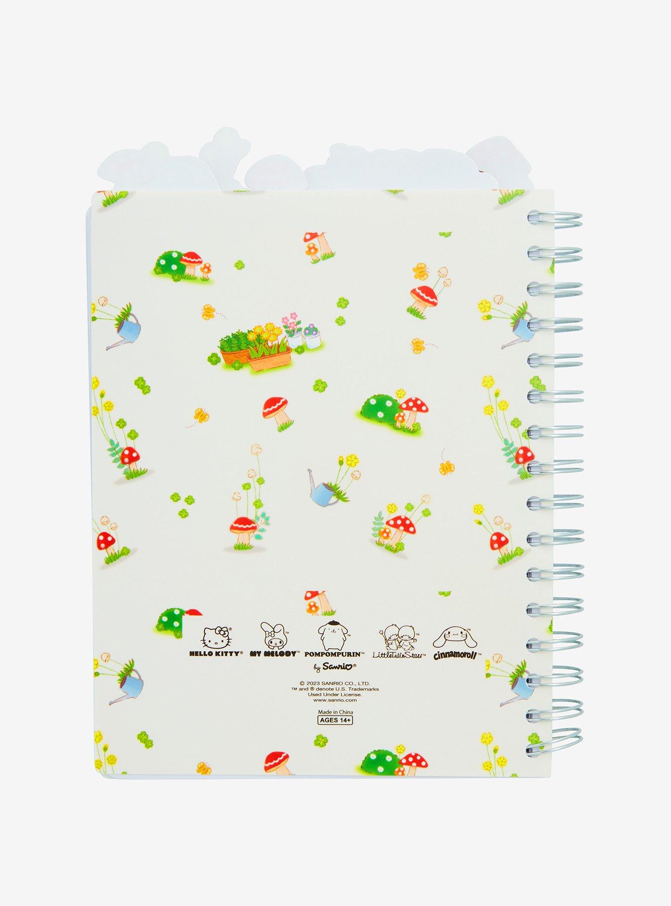 Hello Kitty And Friends Mushroom Floral Tab Journal, , alternate