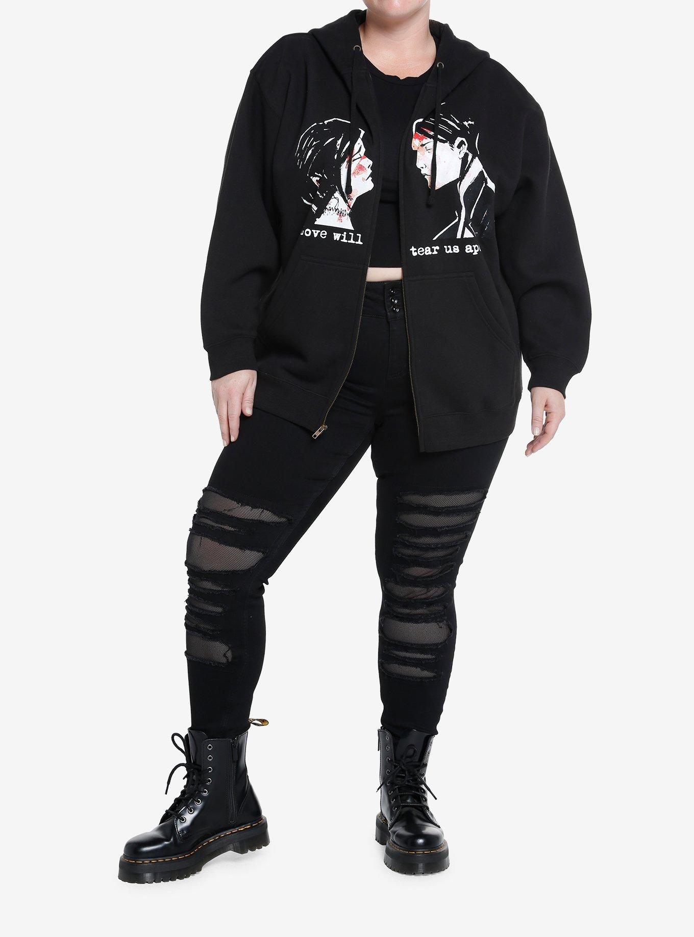 My Chemical Romance Lovers Girls Hoodie Plus Size, BLACK, alternate