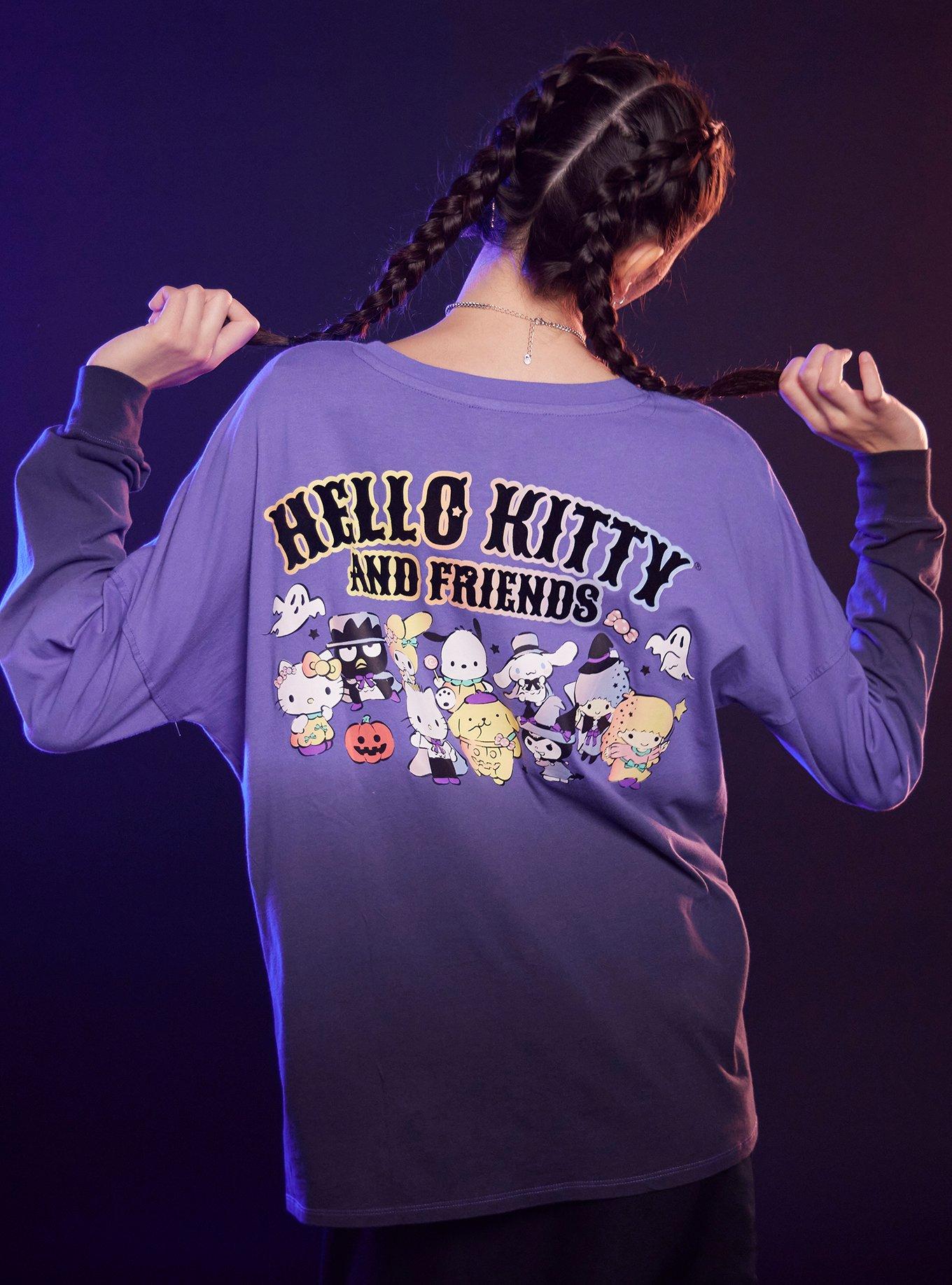 Shirt Long Sleeve Hello Kitty  Hello Kitty Aesthetic Clothes