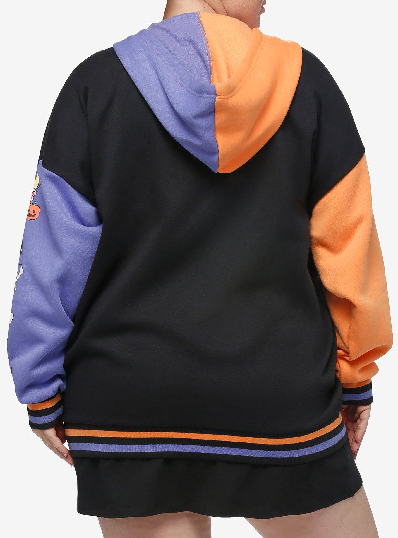Hello Kitty And Friends Halloween Color-Block Hoodie Plus Size, MULTI, alternate