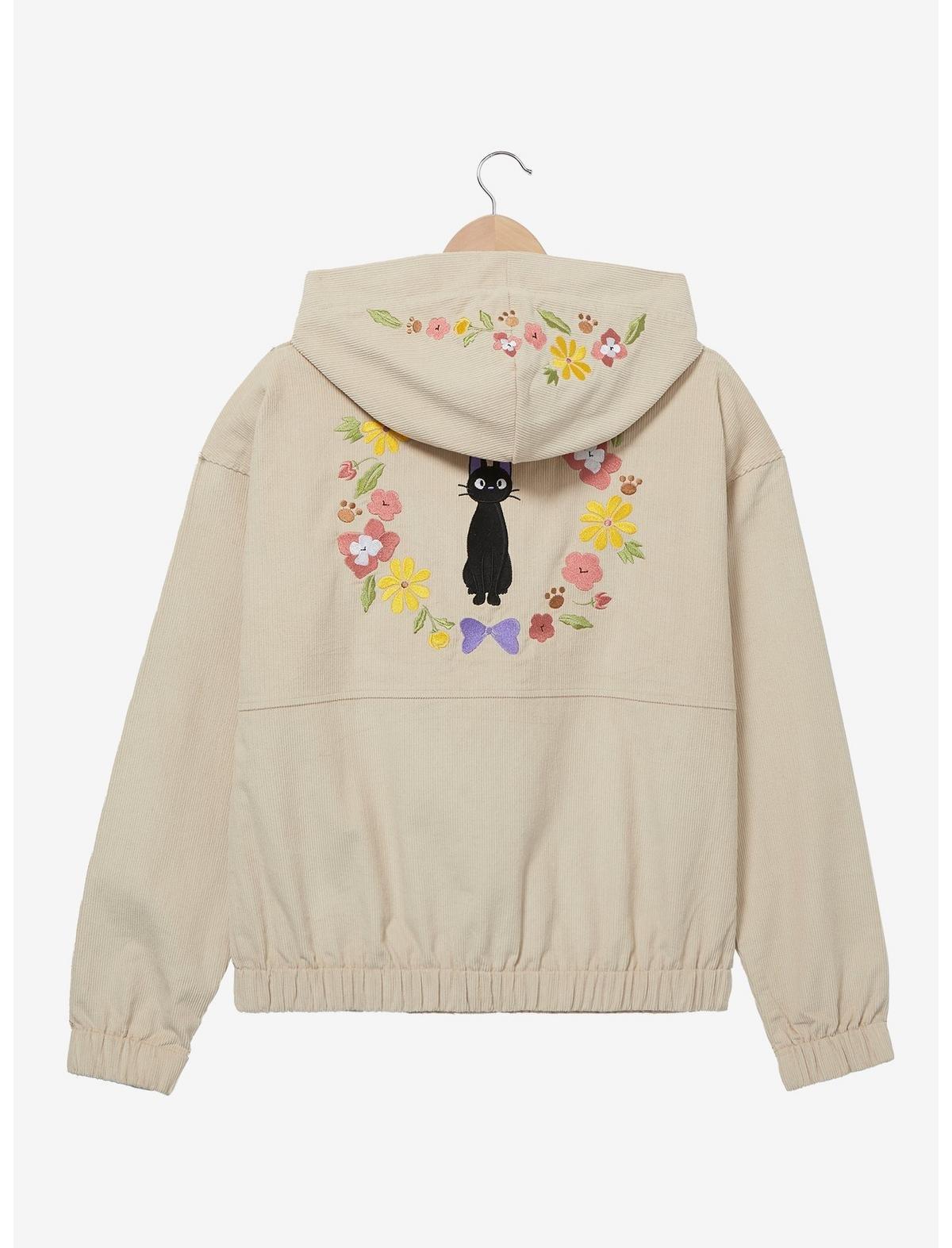 Her Universe Studio Ghibli Kiki’s Delivery Service Jiji Floral Corduroy Jacket, BROWN, alternate