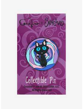 Coraline X Spooksieboo The Cat Enamel Pin, , hi-res