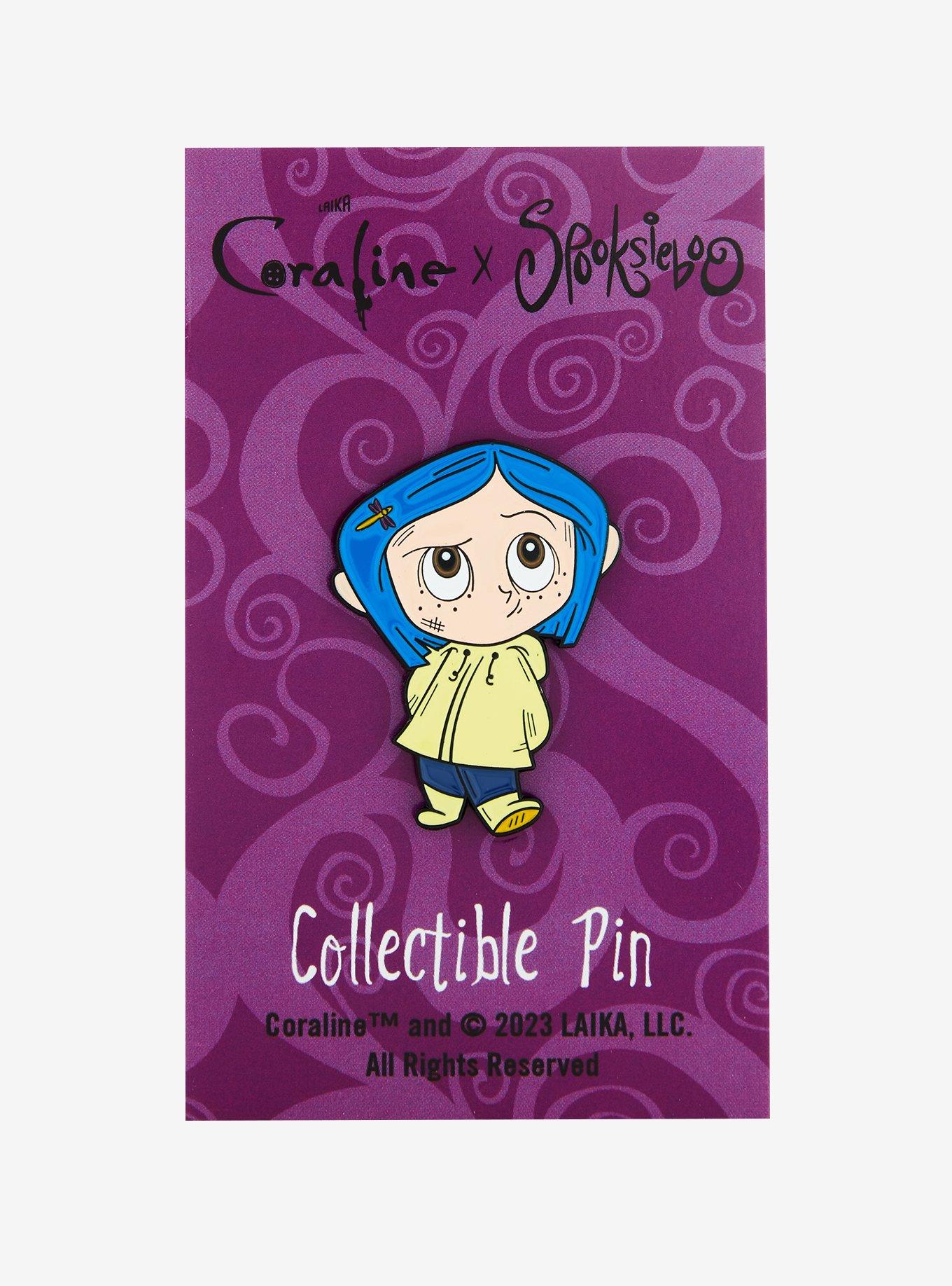 Coraline X Spooksieboo Enamel Pin, , alternate