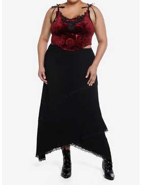 Interview With The Vampire Velvet Lace Girls Corset Plus Size, , hi-res