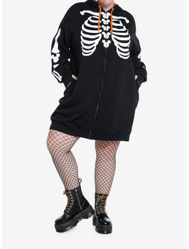 Her Universe Disney Halloween Skeleton Hoodie Dress Plus Size, , hi-res
