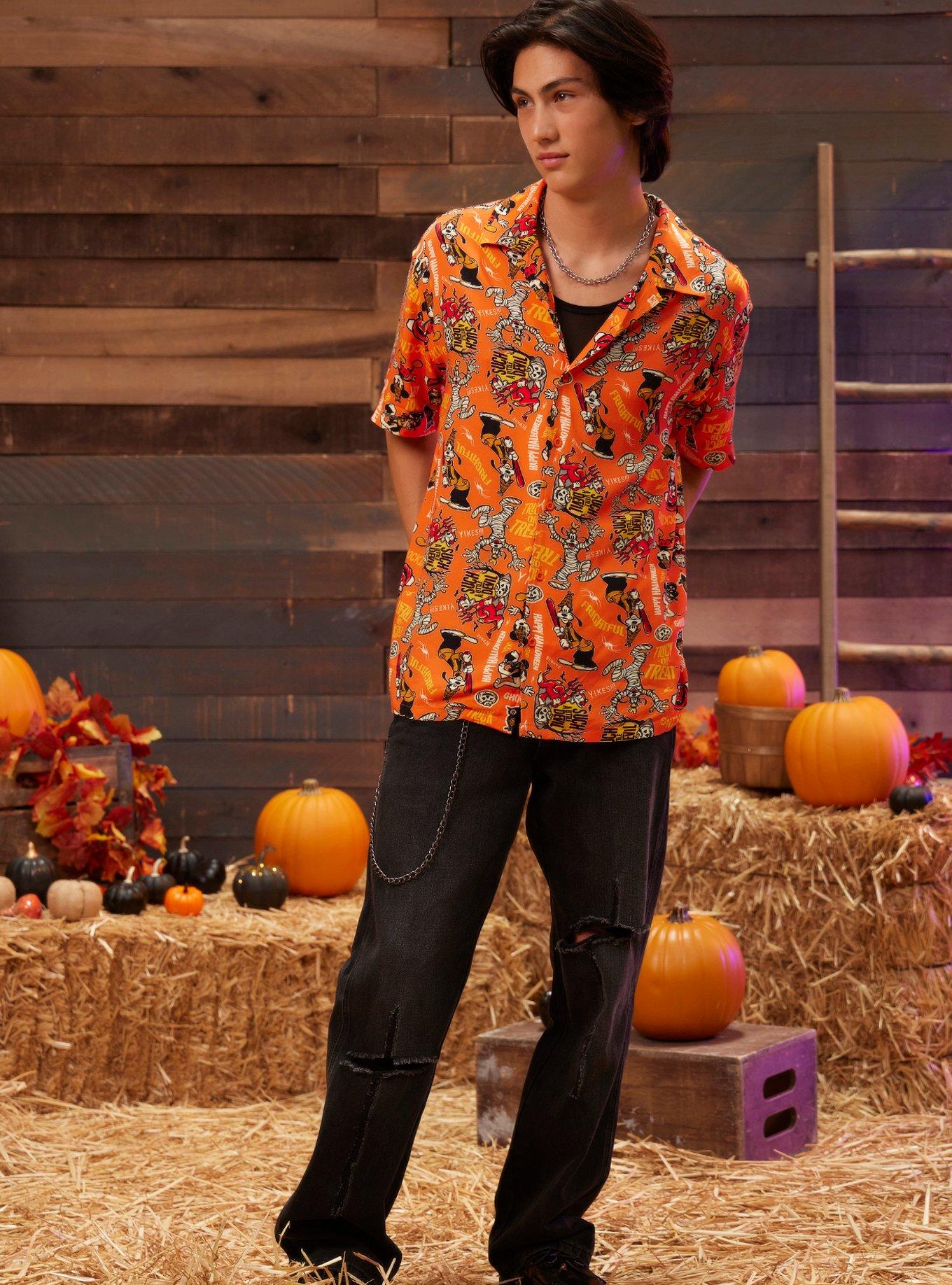 Our Universe Disney Halloween Vintage Costumes Woven Button-Up, , hi-res