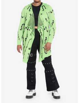 Her Universe The Nightmare Before Christmas Oogie Boogie Glow-In-The-Dark Drape Cardigan Plus Size, , hi-res