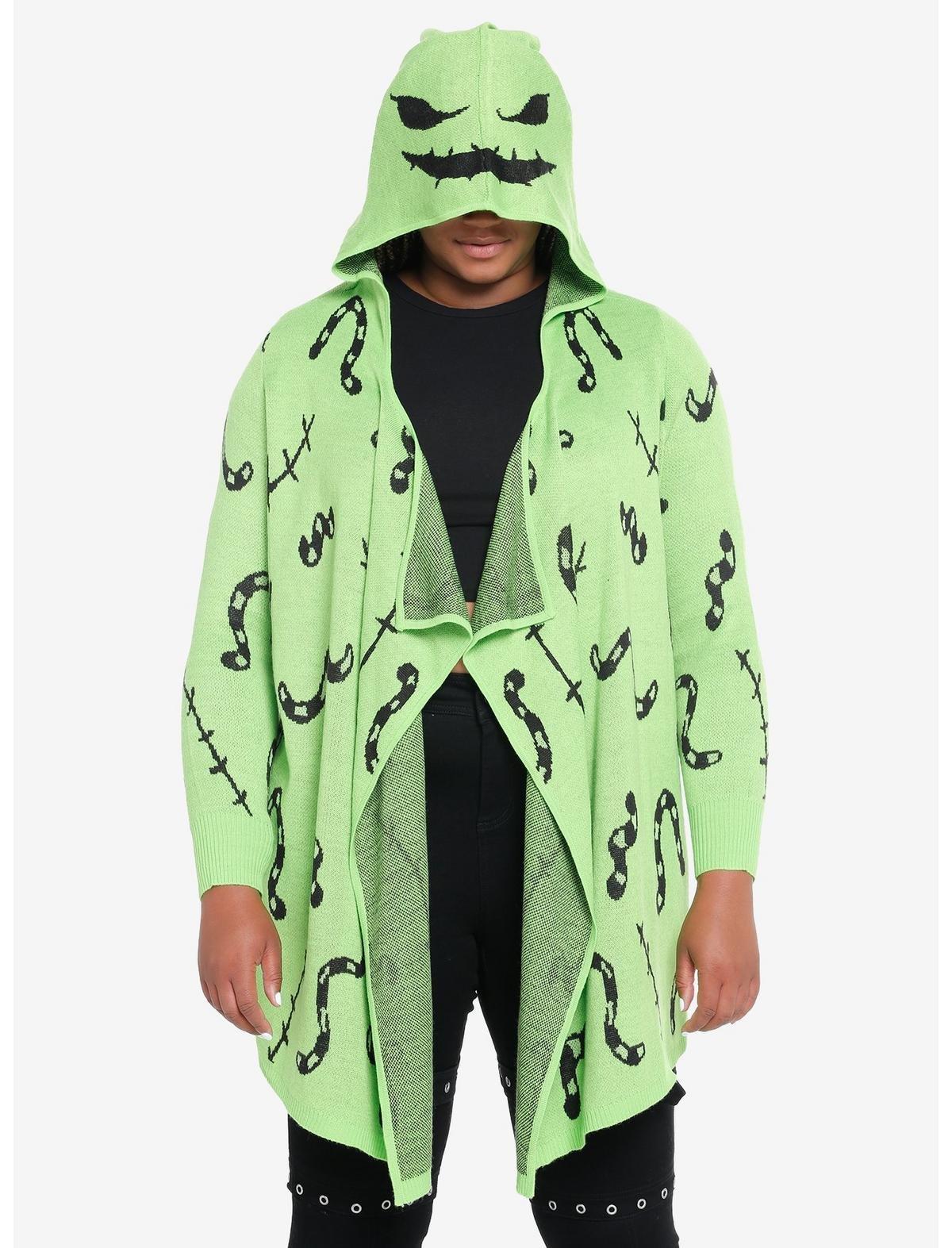 Her Universe The Nightmare Before Christmas Oogie Boogie Glow-In-The-Dark Drape Cardigan Plus Size, MULTI, alternate