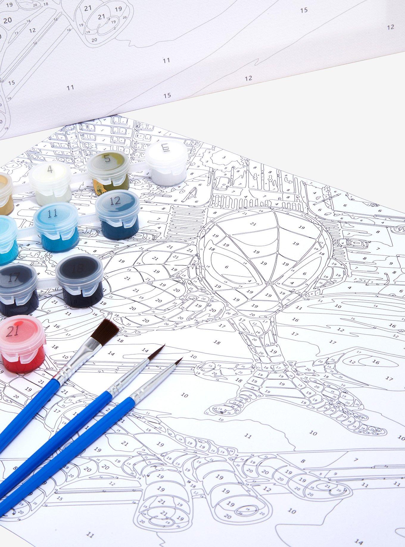 Marvel Spider-Man Art By Numbers Paint Kit, , alternate