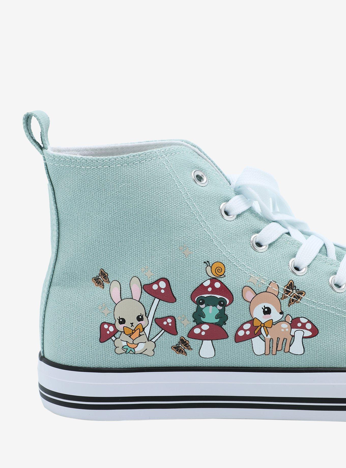Mushroom Forest Creatures Hi-Top Sneakers, MULTI, alternate
