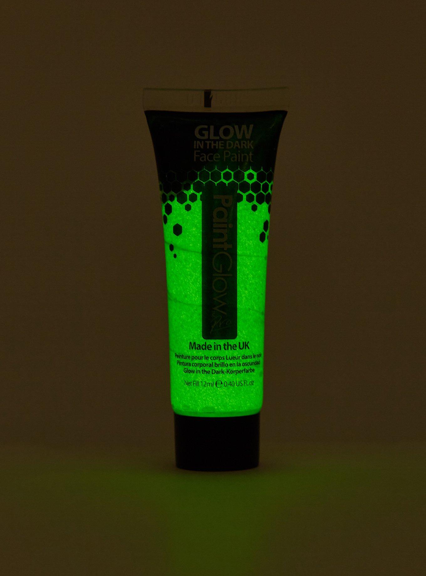 Neon Green Glow-In-The-Dark Face Paint, , alternate