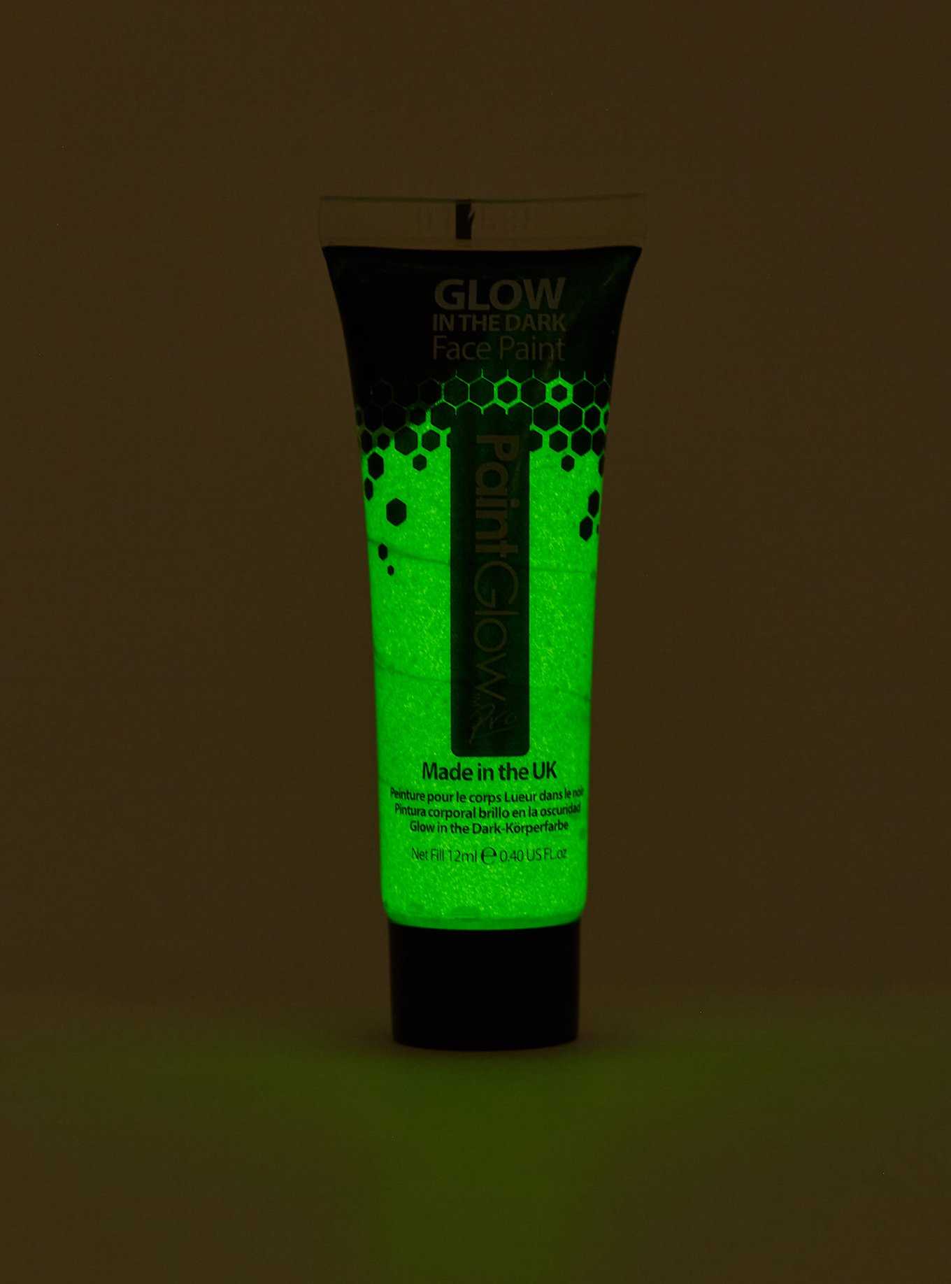 Neon Green Glow-In-The-Dark Face Paint, , hi-res