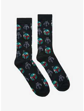 Star Wars Boba Fett Allover Print Crew Socks, , hi-res