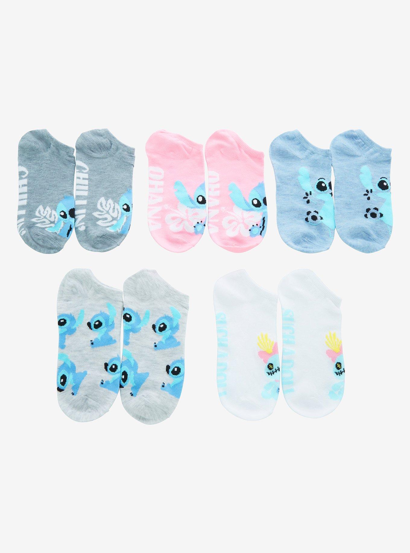 Disney Lilo & Stitch Chibi Portrait Sock Set , , alternate