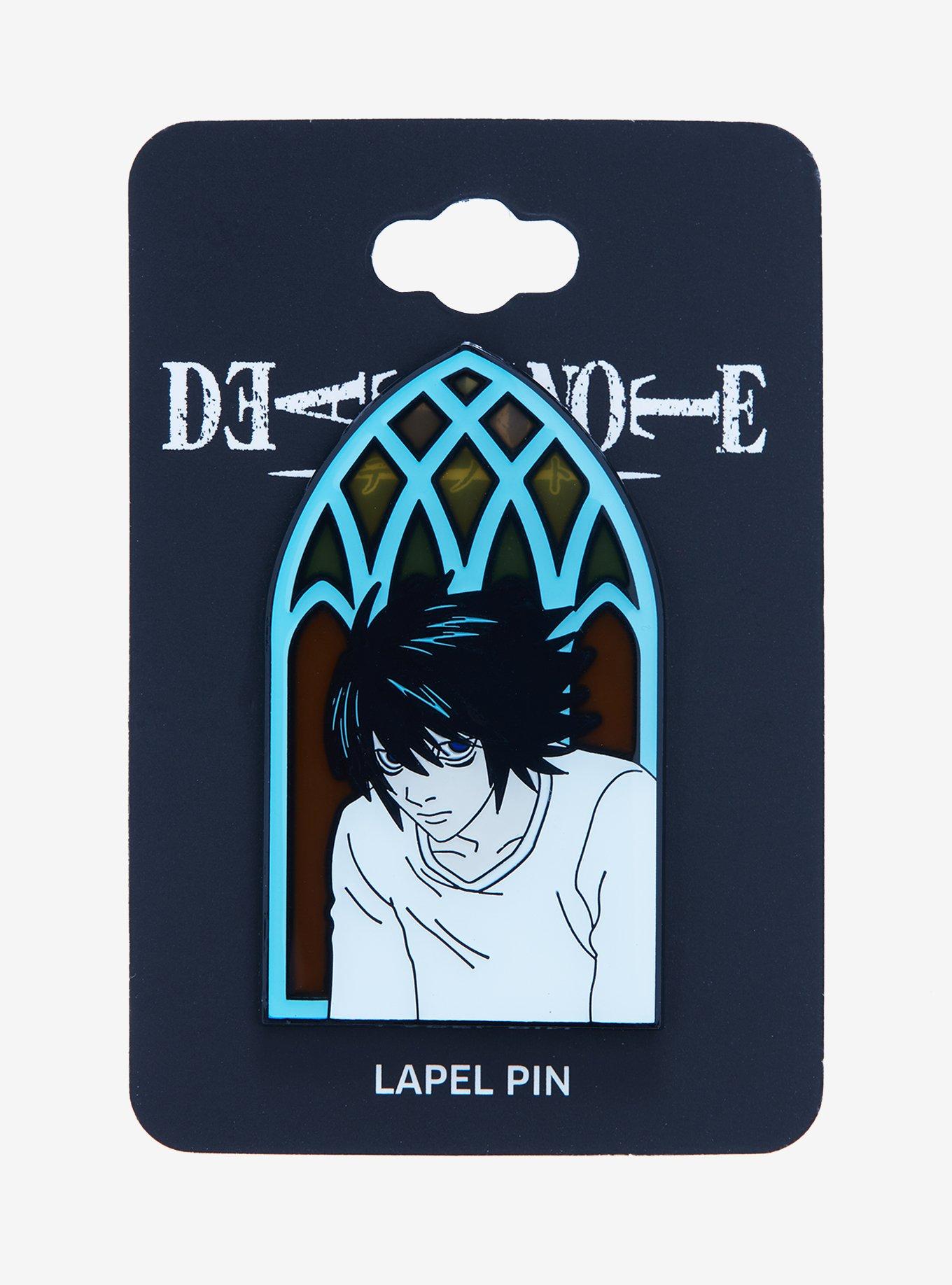 Death Note L Stained Glass Enamel Pin - BoxLunch Exclusive, , alternate