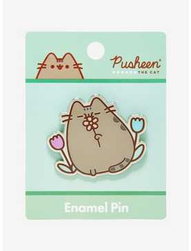 Pusheen Flower Portrait Enamel Pin - BoxLunch Exclusive, , hi-res