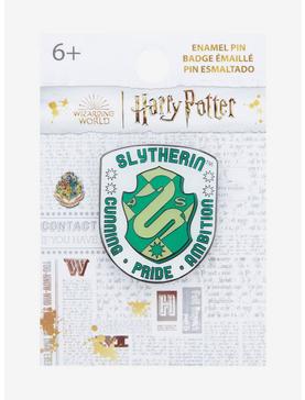 Loungefly Harry Potter Slytherin Geometric Crest Enamel Pin - BoxLunch Exclusive, , hi-res