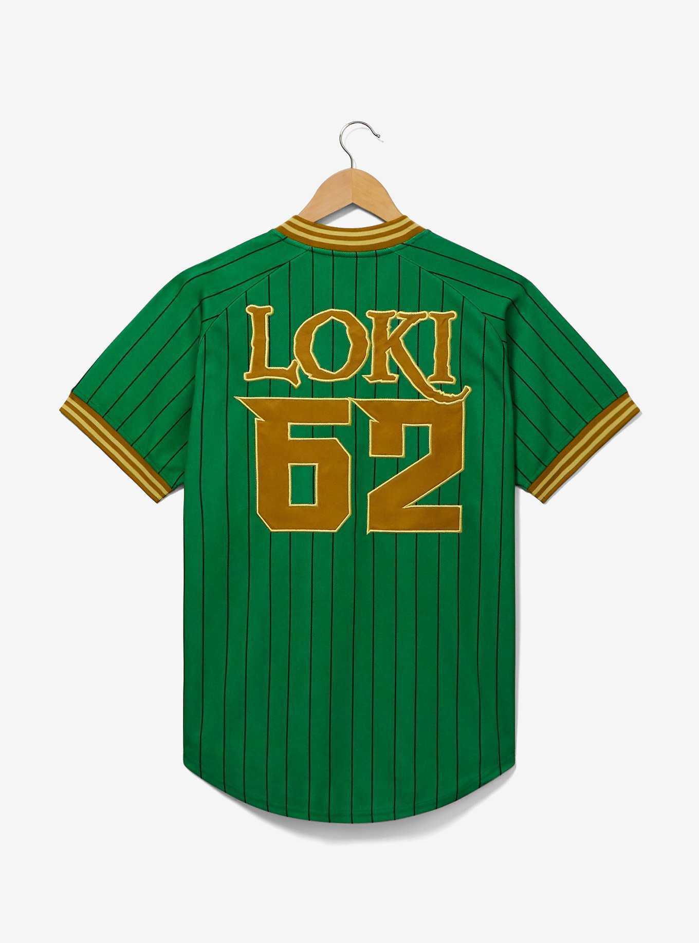 Marvel Loki Striped Batting Jersey - BoxLunch Exclusive, , hi-res
