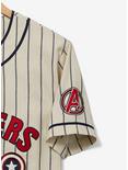 Marvel Captain America Striped Baseball Jersey - BoxLunch Exclusive, WHITE, alternate