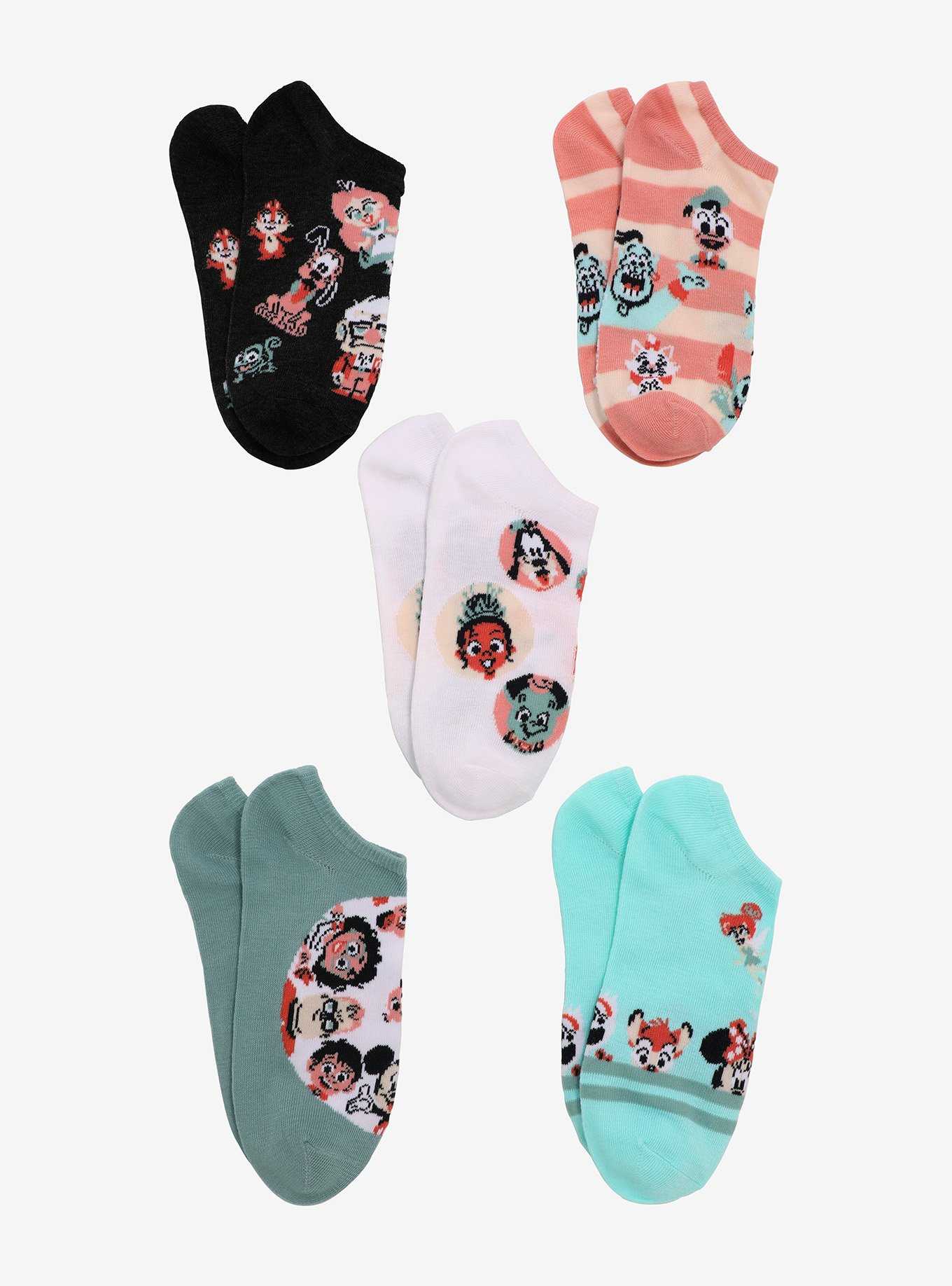 Disney 100 Character Portraits Sock Set , , hi-res