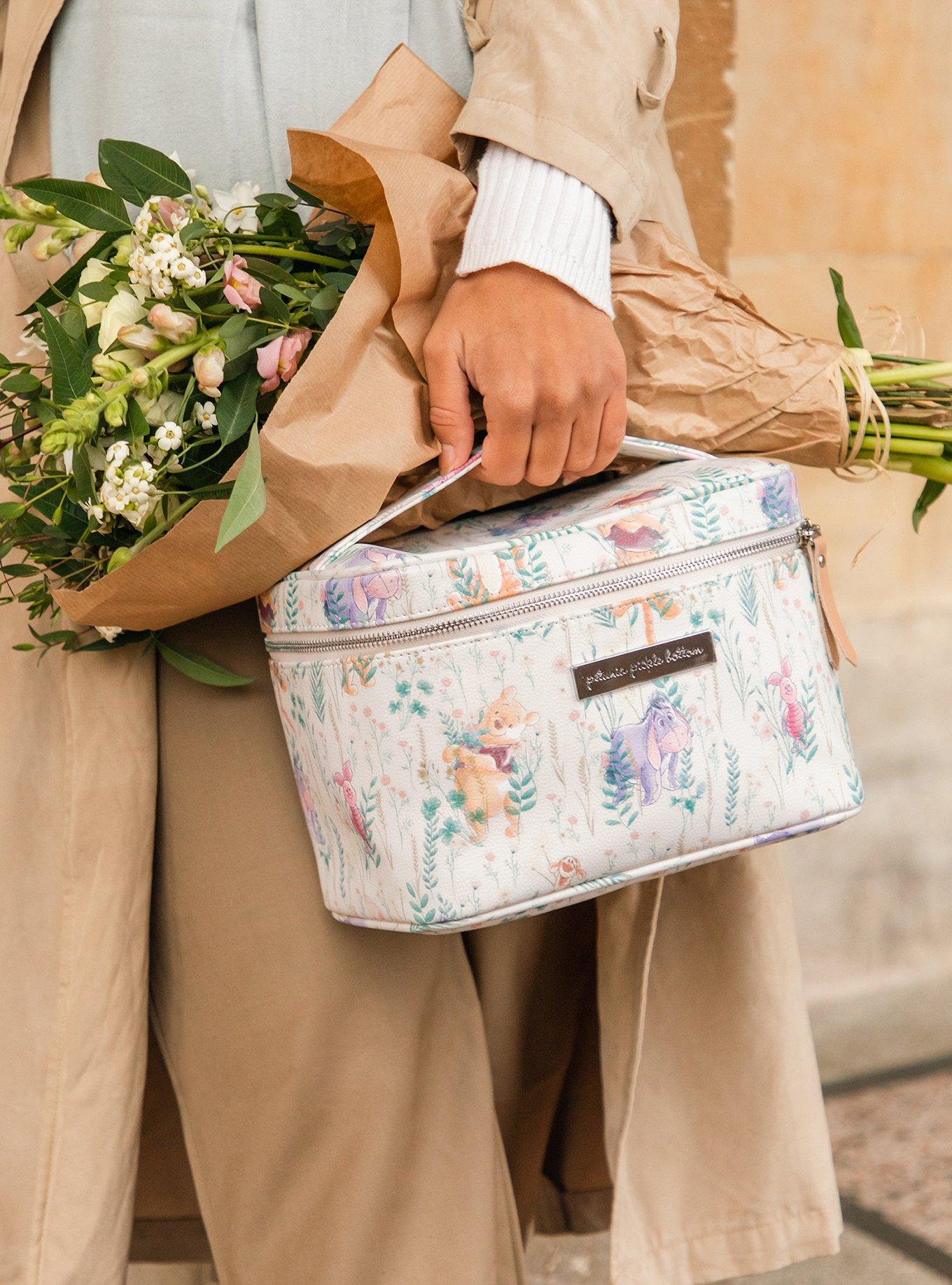 Petunia Pickle Bottom Winnie the Pooh's Friendship in Bloom Inter-Mix Travel Train Case Makeup Bag, , alternate