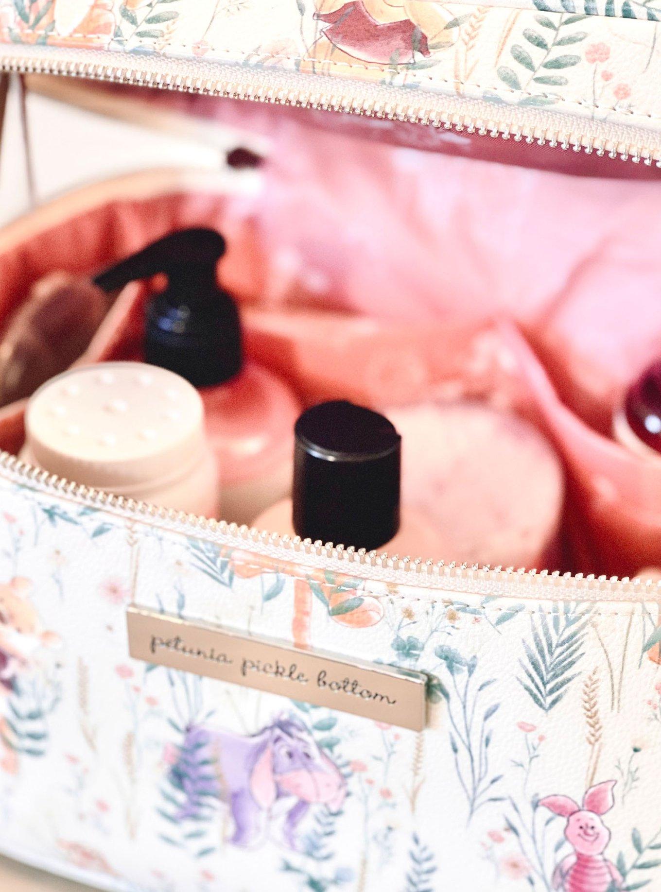 Petunia Pickle Bottom Winnie the Pooh's Friendship in Bloom Inter-Mix Travel Train Case Makeup Bag, , alternate