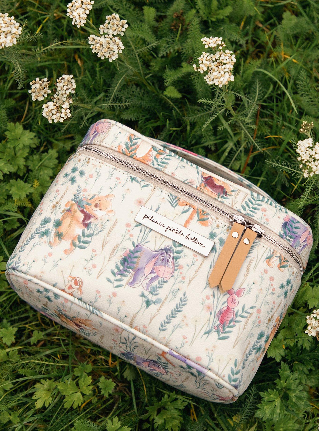 Petunia Pickle Bottom Winnie the Pooh's Friendship in Bloom Inter-Mix Travel Train Case Makeup Bag, , alternate