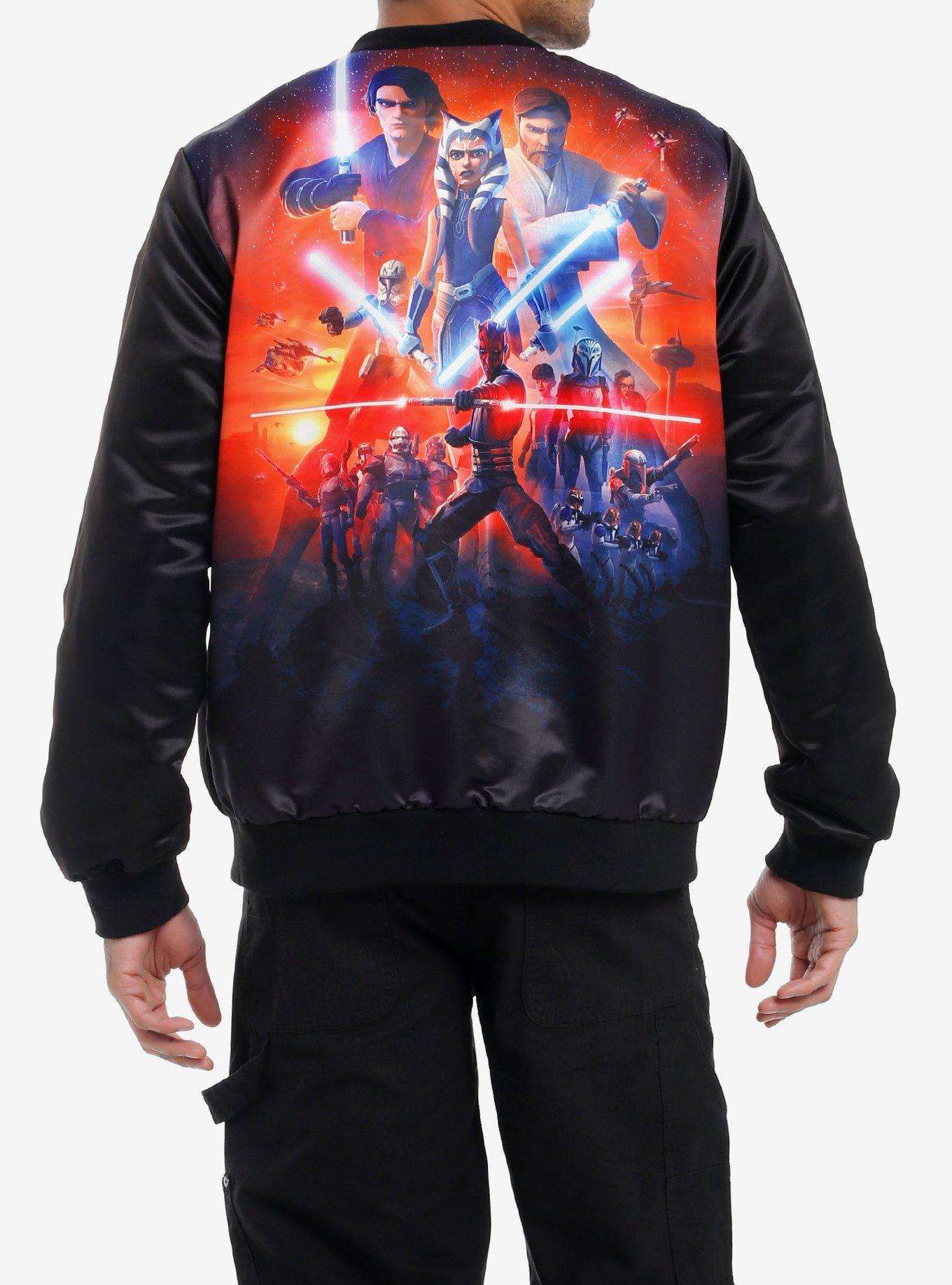 Our Universe Star Wars: The Clone Wars Group Shot Bomber Jacket Our Universe Exclusive, MULTI, alternate