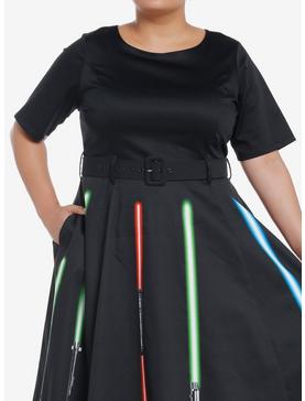 Her Universe Star Wars: The Clone Wars Lightsabers Retro Dress Plus Size Her Universe Exclusive, , hi-res