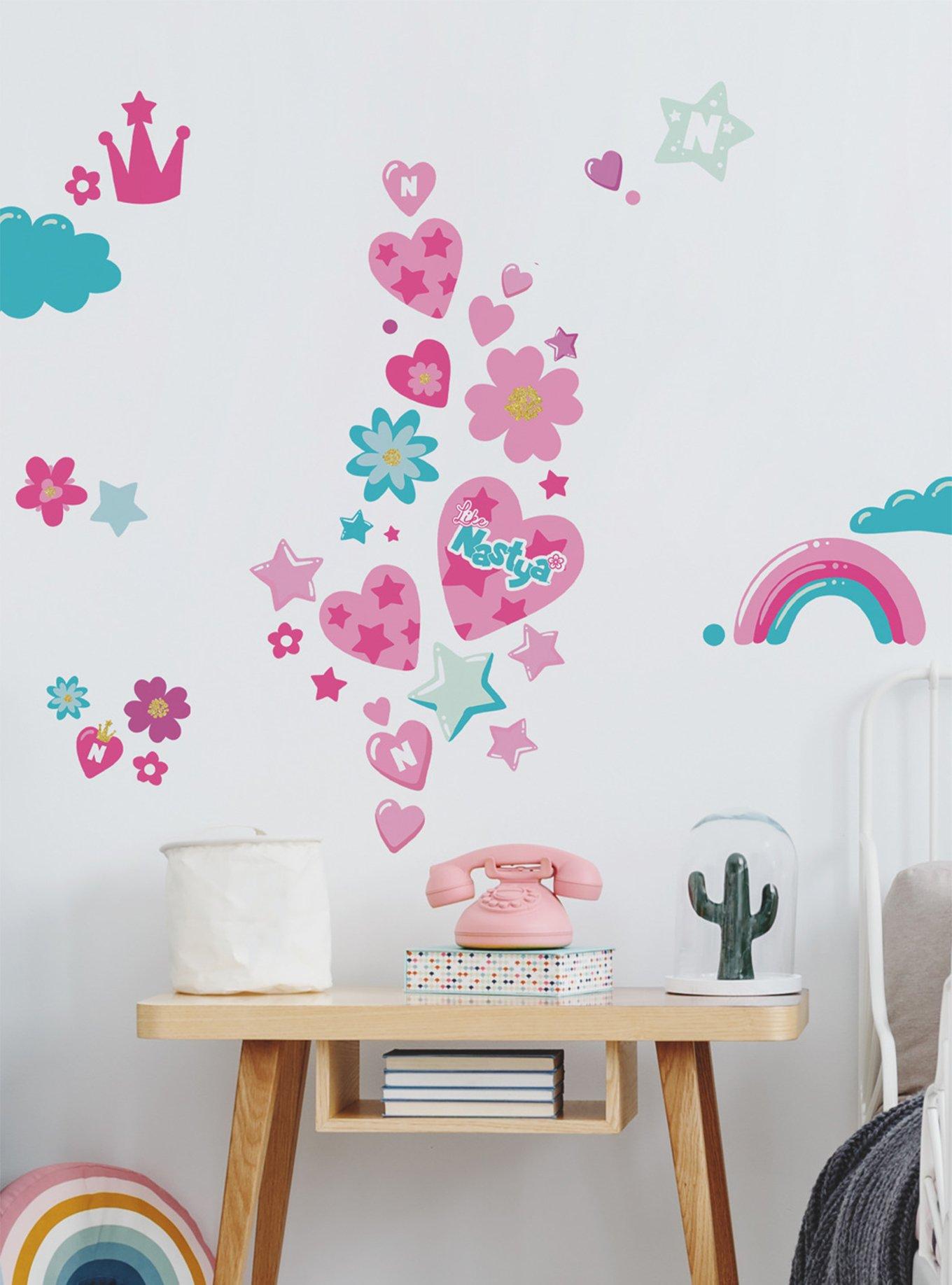 Like Nastya Hearts And Stars Giant Peel & Stick Wall Decals, , alternate