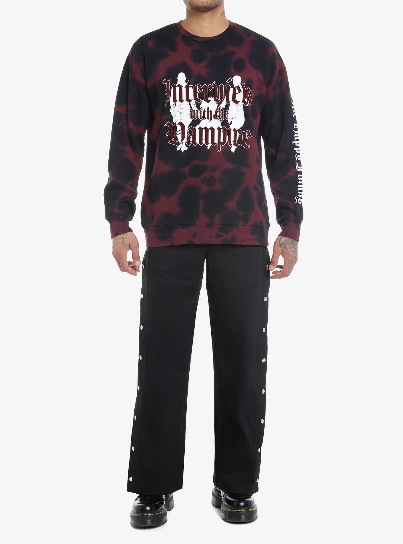 Interview With The Vampire Silhouettes Tie-Dye Sweatshirt, , hi-res