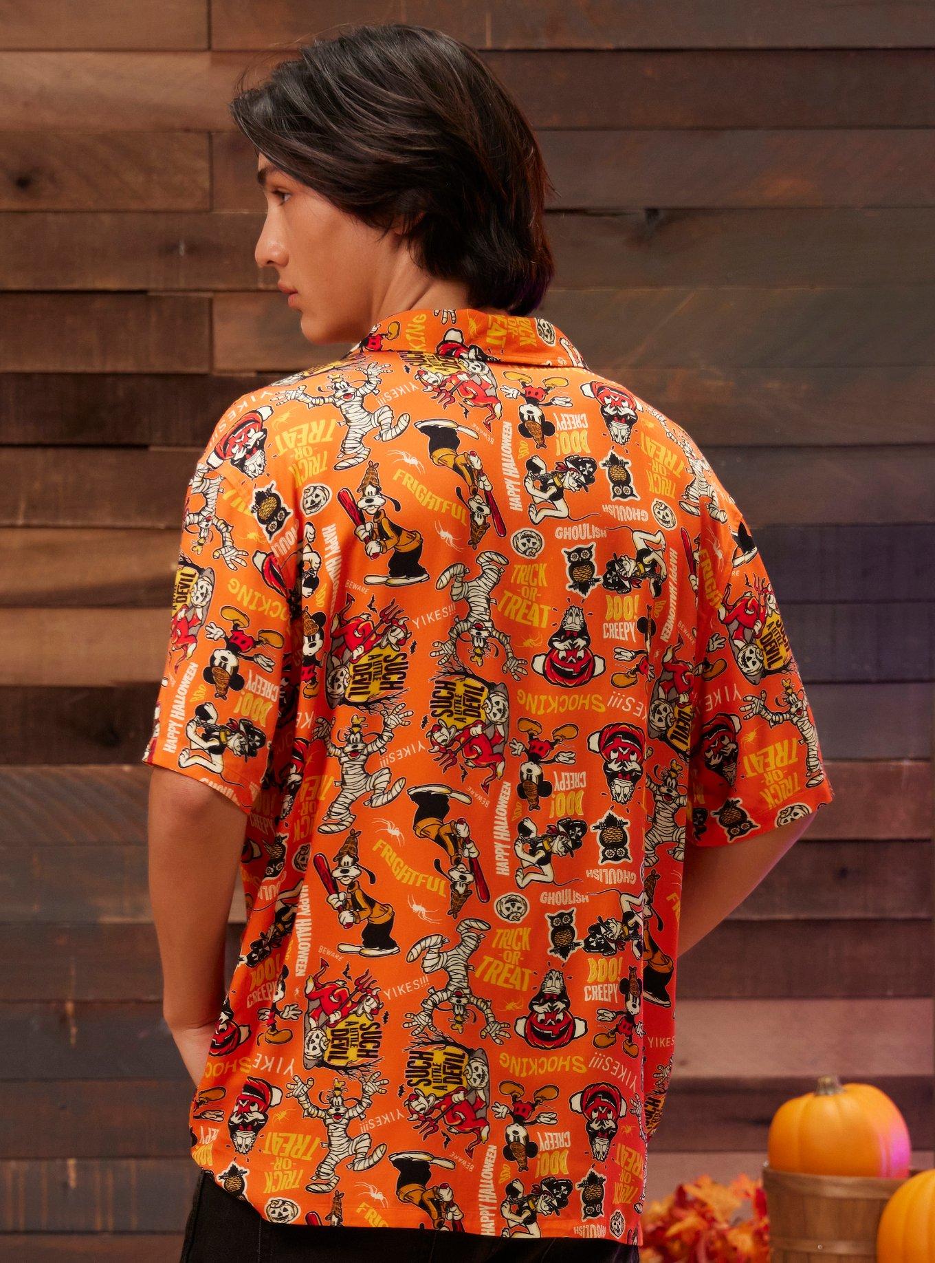 Our Universe Disney Halloween Vintage Costumes Woven Button-Up, MULTI, alternate