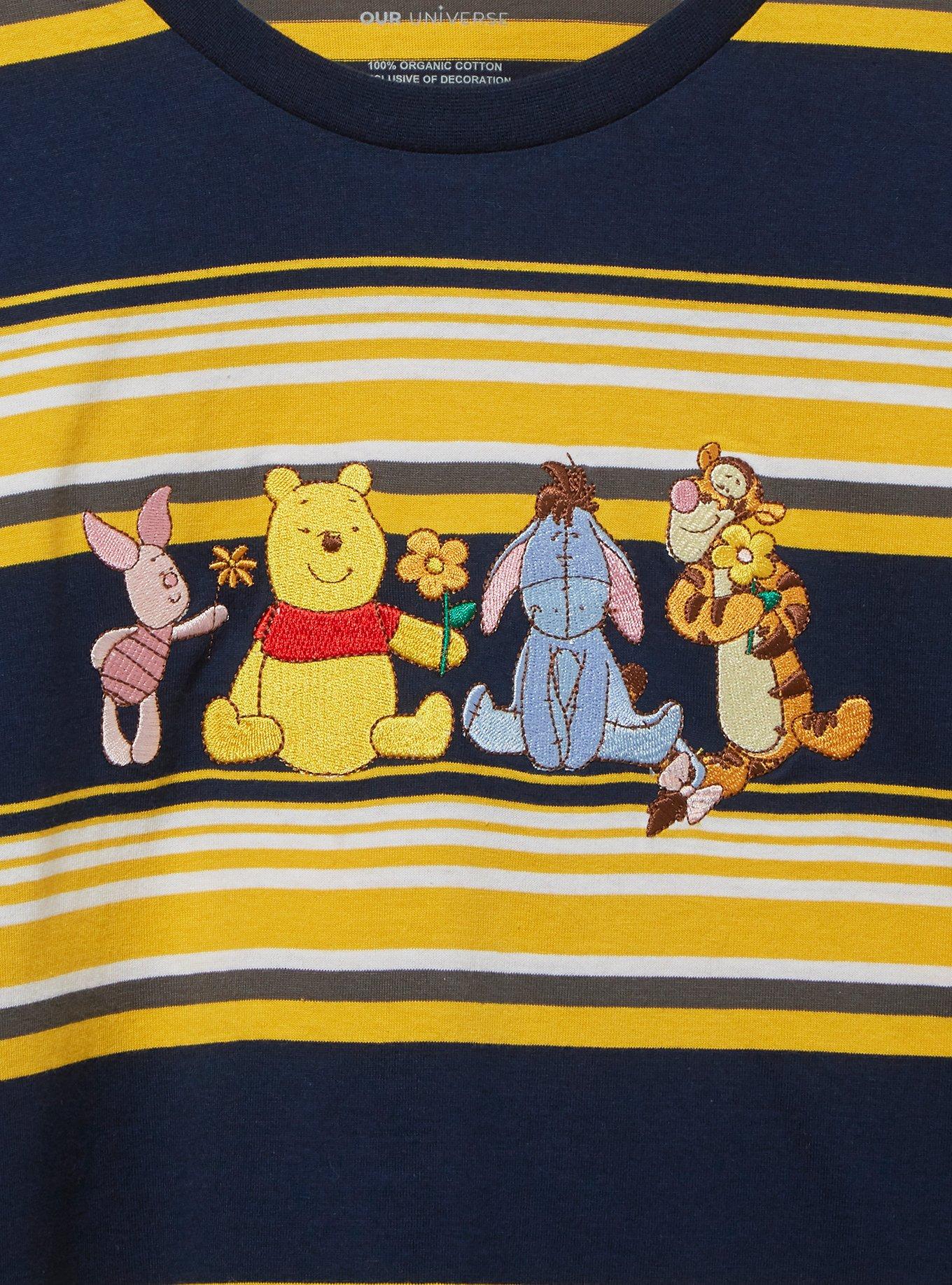 Disney Winnie the Pooh Characters Striped Layered Long Sleeve T-Shirt - BoxLunch Exclusive, MULTI, alternate