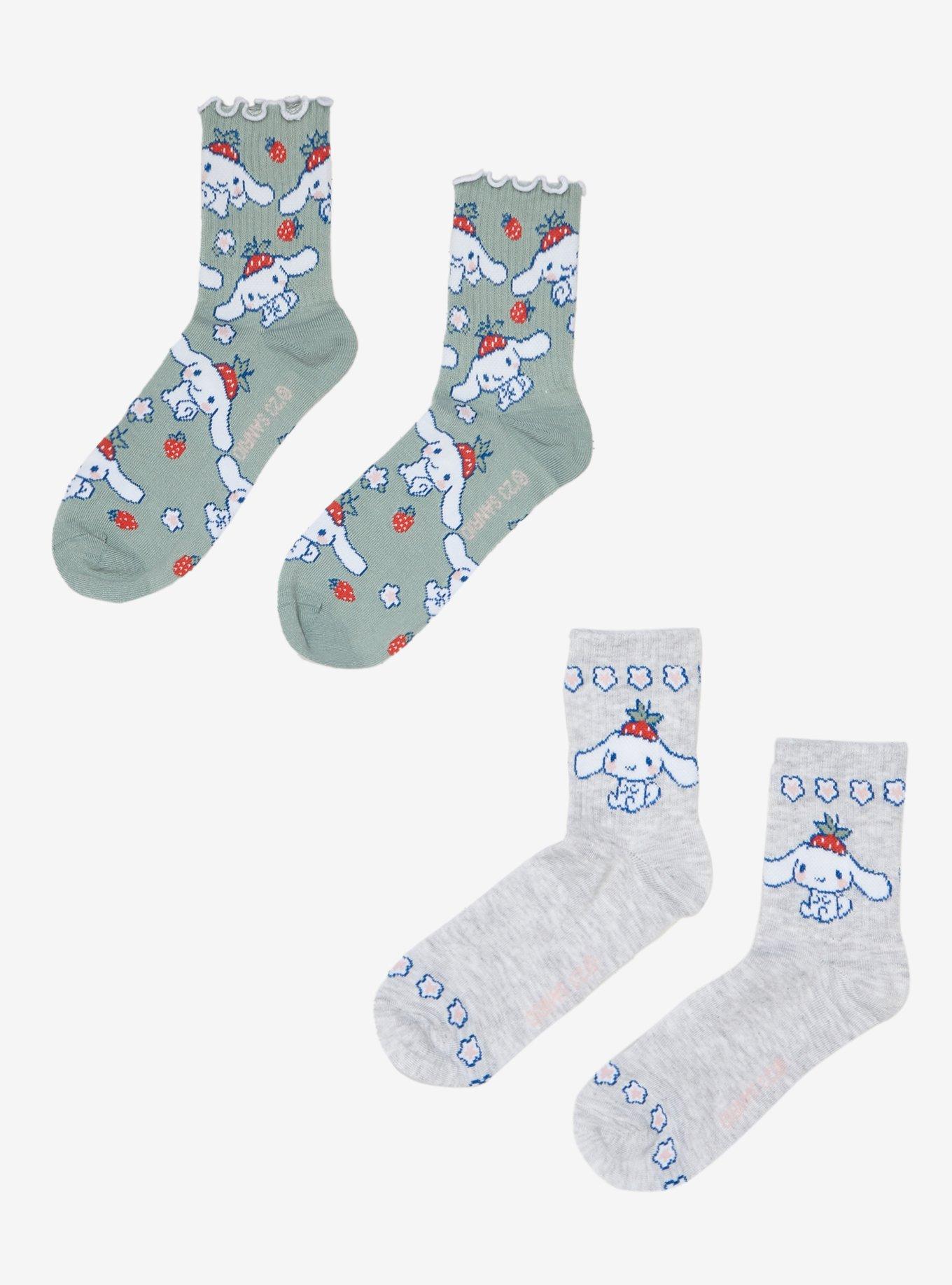 Sanrio Cinnamoroll Strawberry Crew Sock Set, , hi-res